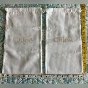 Authentic Chloe shoe dust bags